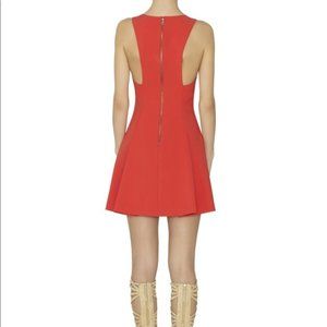 alice + olivia elva dress fit flare mini sleeveless size 6